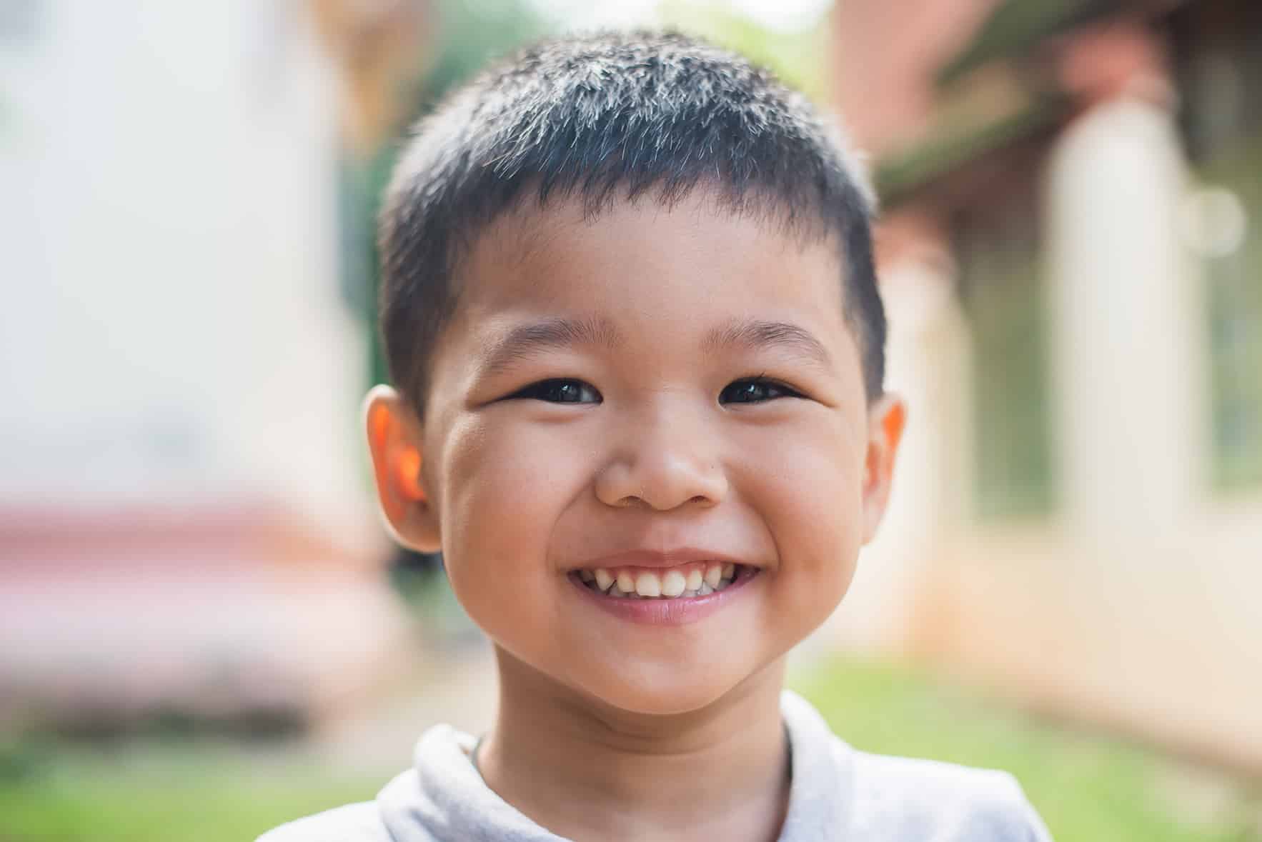 child smiling in falls church va